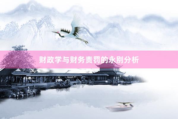 财政学与财务责罚的永别分析